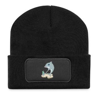 Dolphin Golf Golf Clubs - Recycled Patch Beanie - black - Front