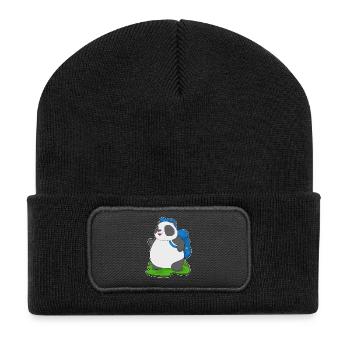 Panda Hiker Backpack Hiking - Recycled Patch Beanie - black - Front