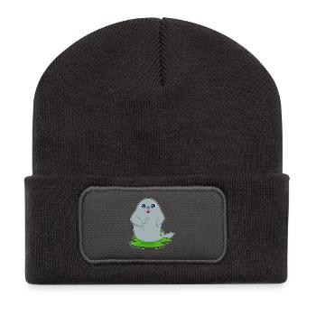 Sceaux de coiffure Seal - Beanie recyclé à patch - charbon - Devant