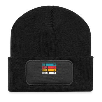 Eat Sleep Forró Repeat - Recycled Patch Beanie - black - Front