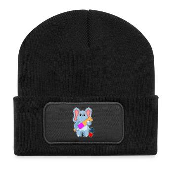 Elephant Cricket Cricket Bats - Recycled Patch Beanie - black - Front