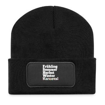 Carnaval Cinquième saison Kölsch Fastelovend Cologne - Beanie recyclé à patch - noir - Devant