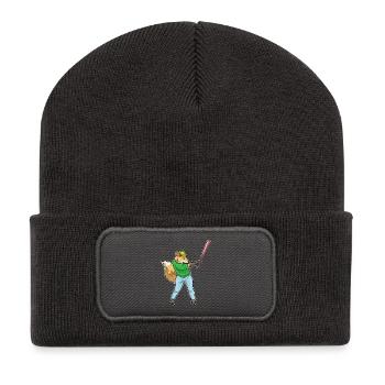 Batte de baseball Fox - Beanie recyclé à patch - charbon - Devant