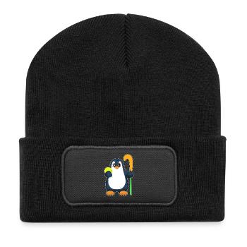 Penguin Field Hockey Hockey Stick - Recycled Patch Beanie - black - Front