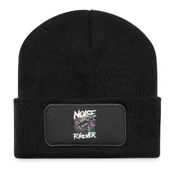Noise Forever Punk Rock Metal Music - Recycled Patch Beanie - black - Front