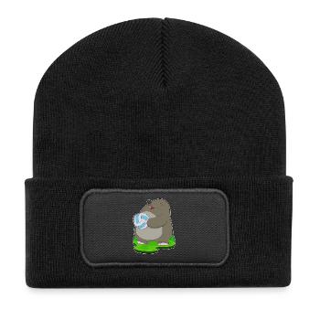 Mole Volleyball Player Volleyball - Recycled Patch Beanie - black - Front