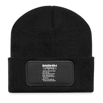 Bandmom Dit Défilé de fanfare de l’école - Beanie recyclé à patch - noir - Devant