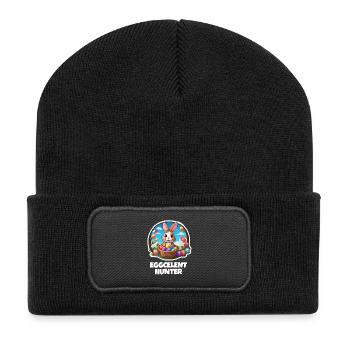 Eggcellent Hunter - Recycled Patch Beanie - black - Front