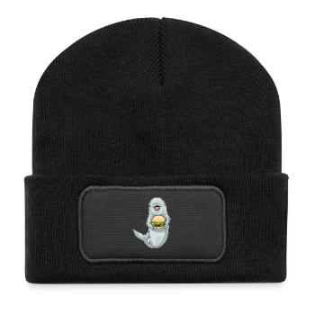 Dolphin Cheeseburger - Recycled Patch Beanie - black - Front