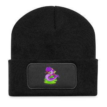 Snake Fitness Hoop Workout Gymnastics - Recycled Patch Beanie - black - Front