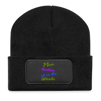 Lingerie Fantaisie - Beanie recyclé à patch - noir - Devant