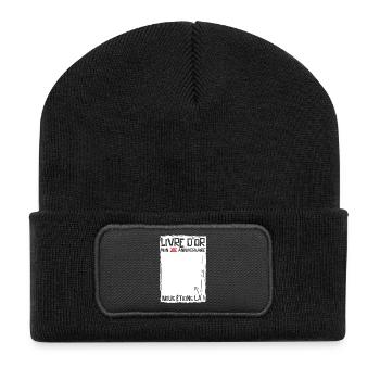 30 Jahre | 30. Geburtstag | Lustiges Gästebuch - Recycelte Patch Beanie - Schwarz - Vorne