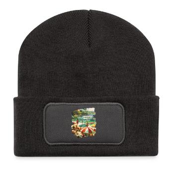 Surfer - Recycelte Patch Beanie - Dunkelgrau - Vorne