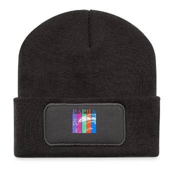 Papua Indonesia - Recycled Patch Beanie - dark grey - Front