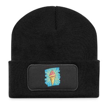 Cream Cream - Recycled Patch Beanie - black - Front