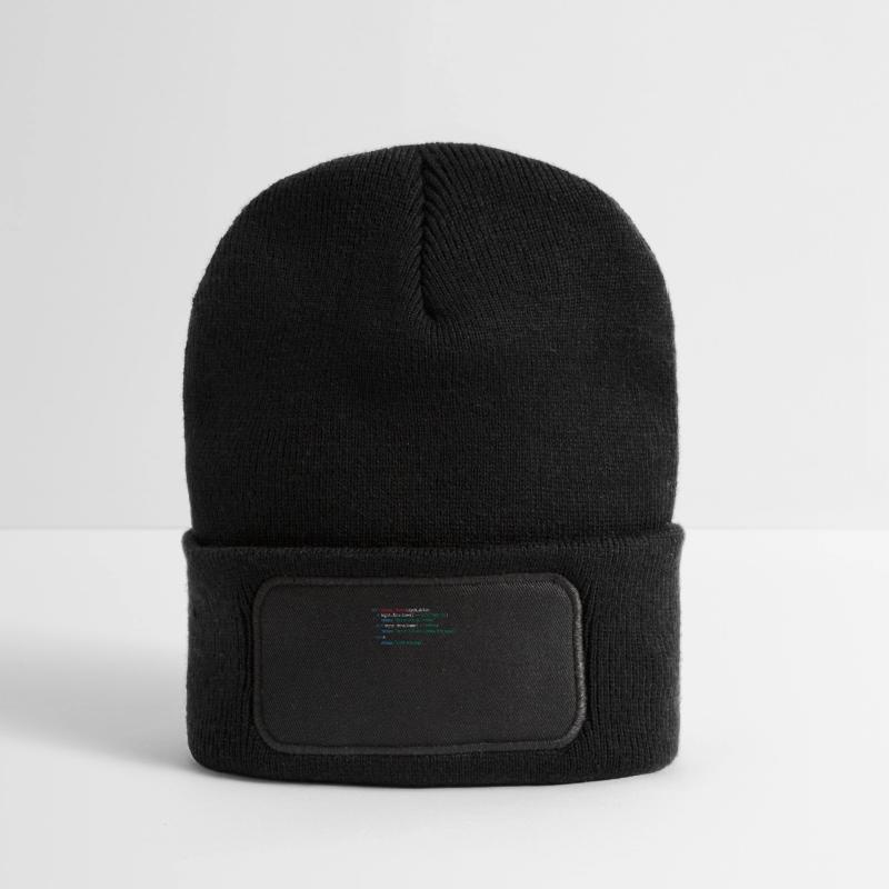 Programmeur Café Code Informatique Cadeau Beanie recyclé à patch