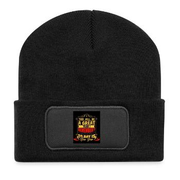 Nouvel An 10 - Beanie recyclé à patch - noir - Devant