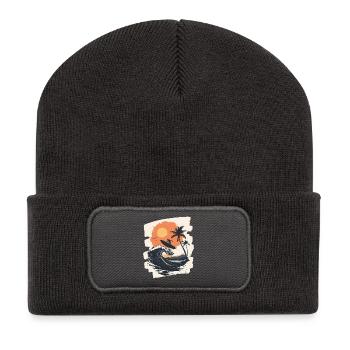 Surfer - Recycelte Patch Beanie - Dunkelgrau - Vorne