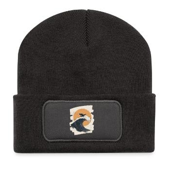 Surfer - Recycelte Patch Beanie - Dunkelgrau - Vorne