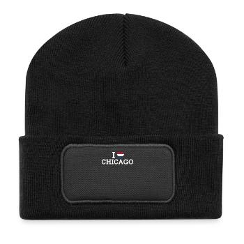 I Love Chicago Cool Netherlands Wrong Flags Lover - Recycled Patch Beanie - black - Front