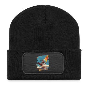 Windsurfers Windsurfing Surfing Water sports - Recycled Patch Beanie - black - Front