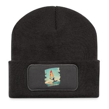 Windsurfers Windsurfing Surfing Water sports - Recycled Patch Beanie - dark grey - Front