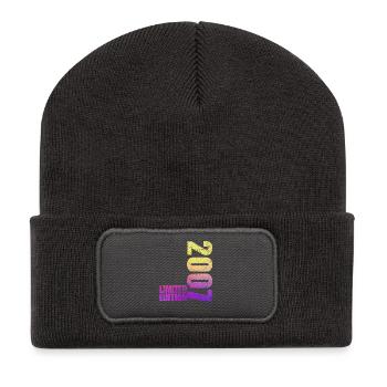 Édition Limitée 2007 18ème Cadeau d’Anniversaire - Beanie recyclé à patch - charbon - Devant