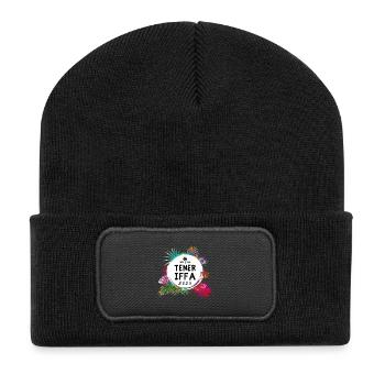 Tenerife 2025 Colorful - Recycled Patch Beanie - black - Front