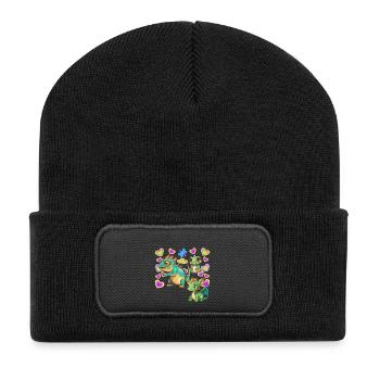 Dino Dinos Enfant Enfants - Beanie recyclé à patch - noir - Devant
