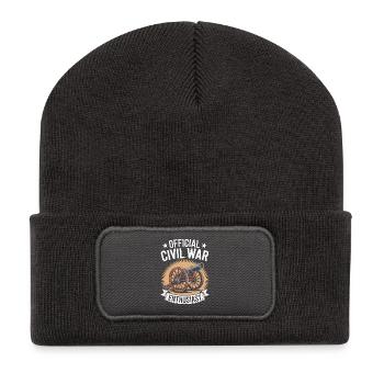 Passionné de la guerre civile Guerre civile américaine - Beanie recyclé à patch - charbon - Devant