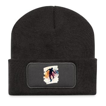 Slackline Slacklining Balance - Recycelte Patch Beanie - Dunkelgrau - Vorne