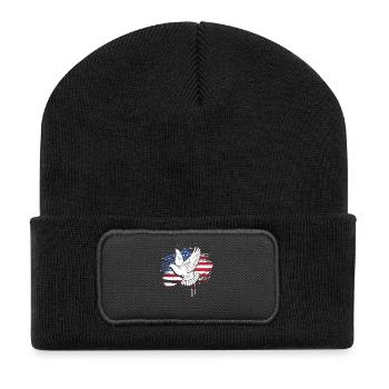 Pigeon Hunt Hunting Hunters - Recycled Patch Beanie - black - Front