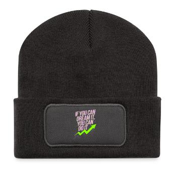 If You Can Dream It You Can Do It Goals Motivation - Recycled Patch Beanie - dark grey - Front