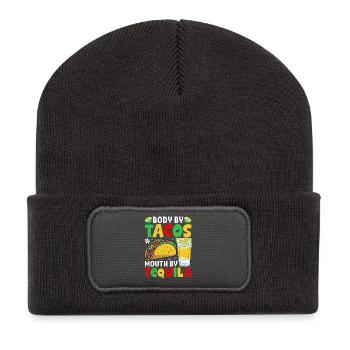 Tacos Tequila - Recycled Patch Beanie - dark grey - Front