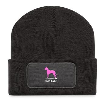 Great Dane - Recycled Patch Beanie - dark grey - Front