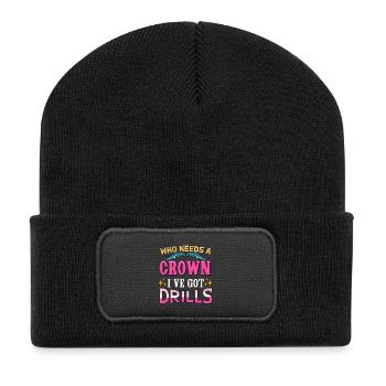 Diamond Painting Artist Crown I ́ve Got Drills - Recycled Patch Beanie - black - Front