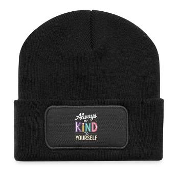 Psychische Gesundheit Santé mentale - Beanie recyclé à patch - noir - Devant