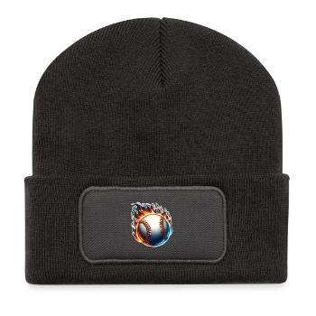 Baseball - Recycelte Patch Beanie - Dunkelgrau - Vorne