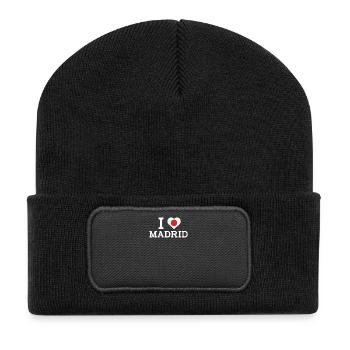 J’aime Madrid Cool J’aime le mauvais drapeau Drapeau du Japon - Beanie recyclé à patch - noir - Devant