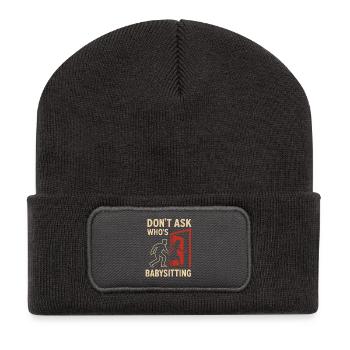 Erste Date Nacht, Nachdem Baby Neue Eltern Wieder - Recycelte Patch Beanie - Dunkelgrau - Vorne