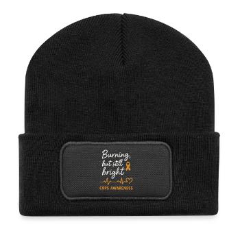 L’illumination du SDRC : l’espoir malgré la douleur - Beanie recyclé à patch - noir - Devant