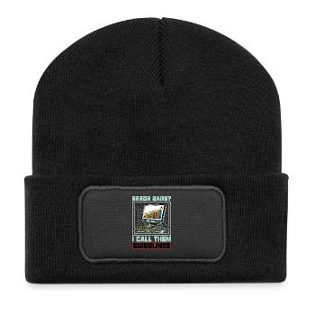 Statistician Error Bars I Call Them Data Analysis - Recycelte Patch Beanie - Schwarz - Vorne