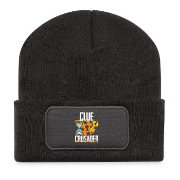 Escape Room Clue Crusader - Recycelte Patch Beanie - Dunkelgrau - Vorne