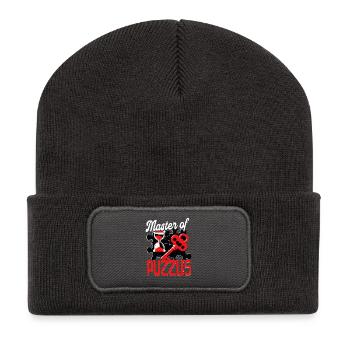 Escape Room Master Of Puzzles - Recycelte Patch Beanie - Dunkelgrau - Vorne