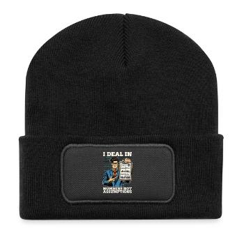 Statistician I Deal In Numbers Data Scientist - Recycelte Patch Beanie - Schwarz - Vorne