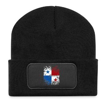 Fierté panaméenne, drapeau panaméen - Beanie recyclé à patch - noir - Devant