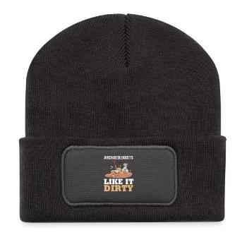 Archäologie - Recycelte Patch Beanie - Dunkelgrau - Vorne