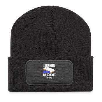Mode de lecteur Cornhole sur Switch - Beanie recyclé à patch - charbon - Devant