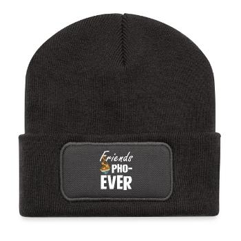 Friends Pho-Ever Ramen Lover Design - Recycled Patch Beanie - dark grey - Front