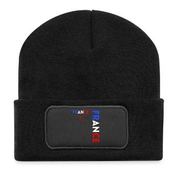 Rugby Joueur Fan Rugby Supporter la Rugby France - Beanie recyclé à patch - noir - Devant